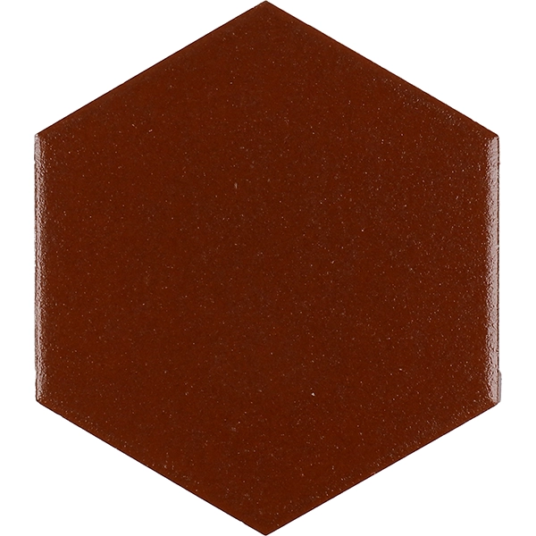 baldosas hexagonales de porcelana maciza para pavimento — rojo