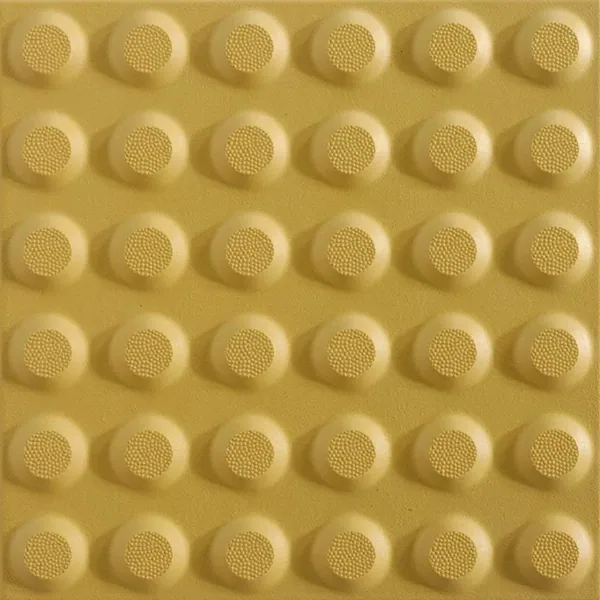 Heavy-Duty Yellow Homogeneous Tactile Indicator Tiles