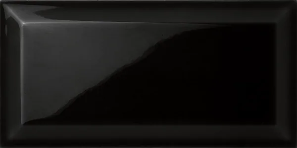 75 x 150 mm black gloss beveled ceramic tile for kitchen backsplashes