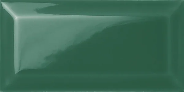 75 x 150 mm dark green gloss beveled ceramic wall tile with high-shine emerald finish