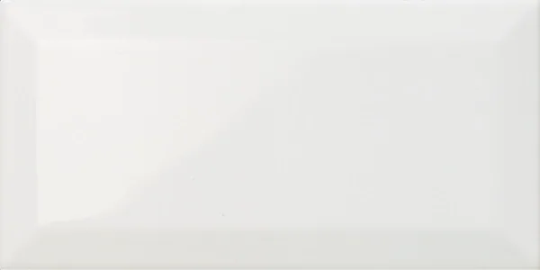 75 x 150 mm White Gloss Beveled Ceramic Wall Tiles