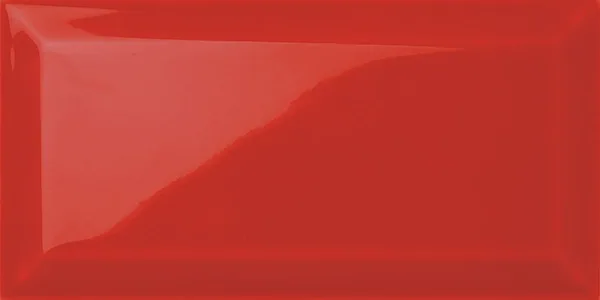 100 x 200 mm Red Gloss Beveled Kitchen Backsplash Tiles