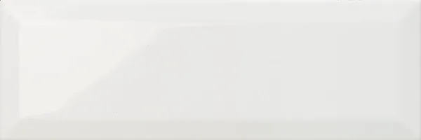 100 x 300 mm bright white gloss beveled ceramic tile for bathroom walls