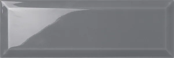 100 x 300 mm dark grey gloss beveled ceramic subway tile wholesale
