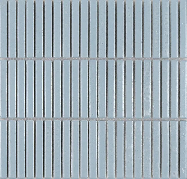 12 x 92 mm casper blue Kit Kat ceramic mosaic tile from factory supplier