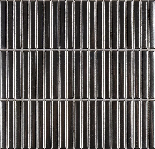 Großhandelsversorgung aus China: schwere metallisch-schwarze Kit Kat Keramikmosaikfliese